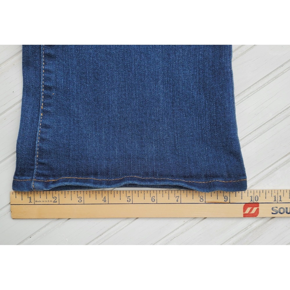Signature Levi Strauss Womens 16 Short Mid Rise Bootcut Jeans Dark Wash Western - Picture 6 of 10